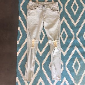 $175 (new) Represent (British) ripped knee jeans